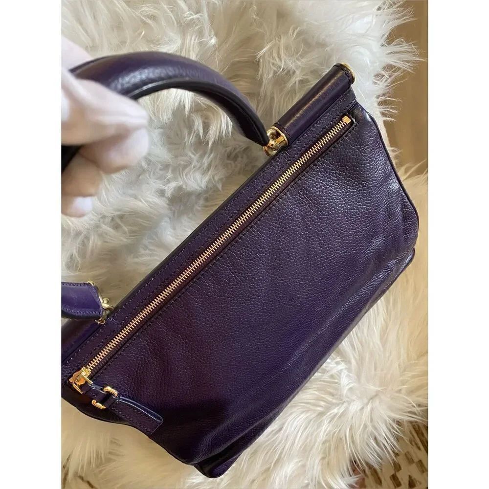 🛍️Dolce & Gabbana Authentic Sicily 62 large top handle bag in pebbled leather - Picture 7 of 15